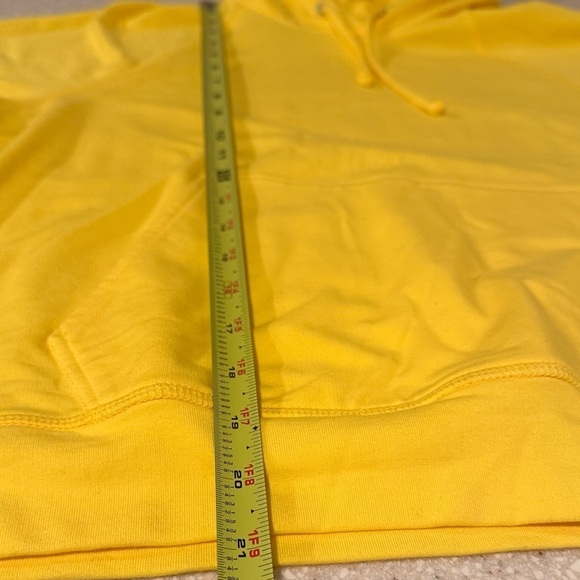 BAM Betsy & Adam Yellow Hoodie with Detachable Mask Lightweight Soft Breathable - Picture 11 of 15